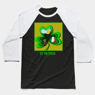 st patricks day - clover Baseball T-Shirt